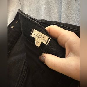 Excellent condition size 30 Madewell Classic Straight Jean, Lunar Wash